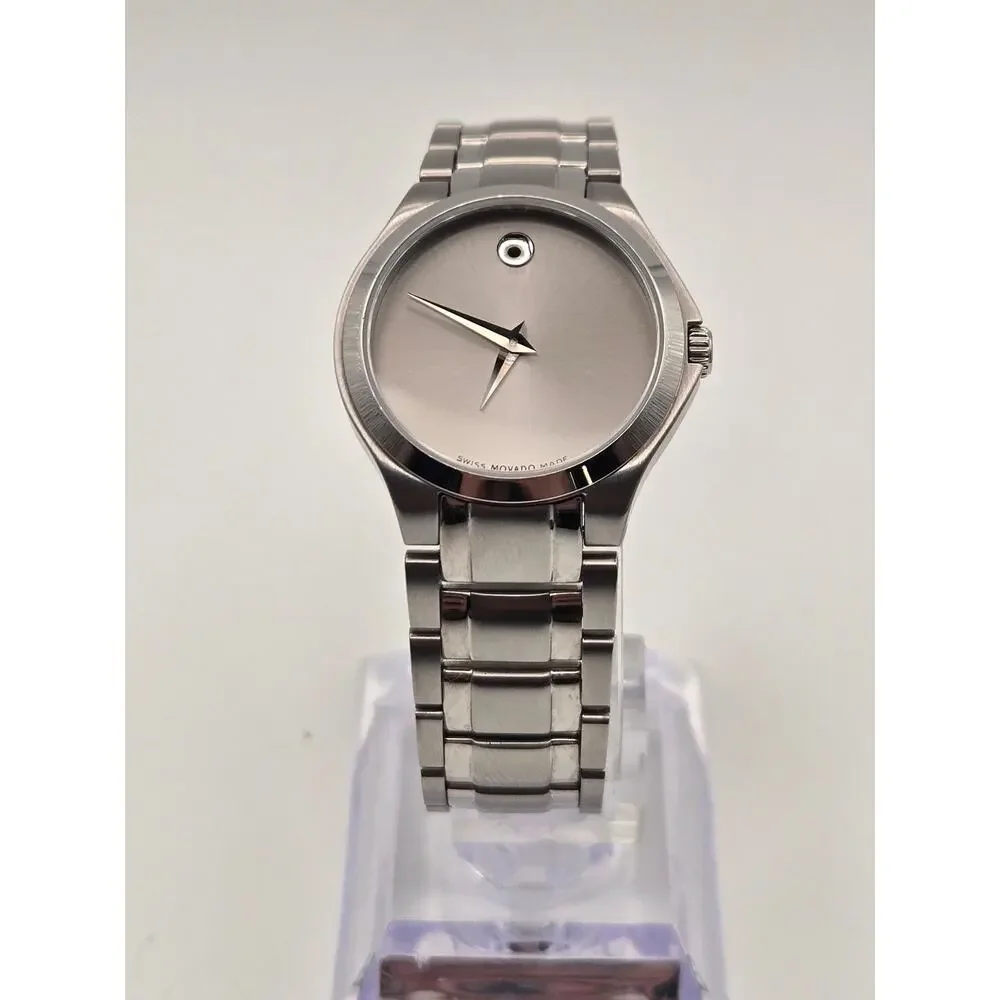 Movado Museum Classic Swiss Quartz Watch - Silver Tone 28mm